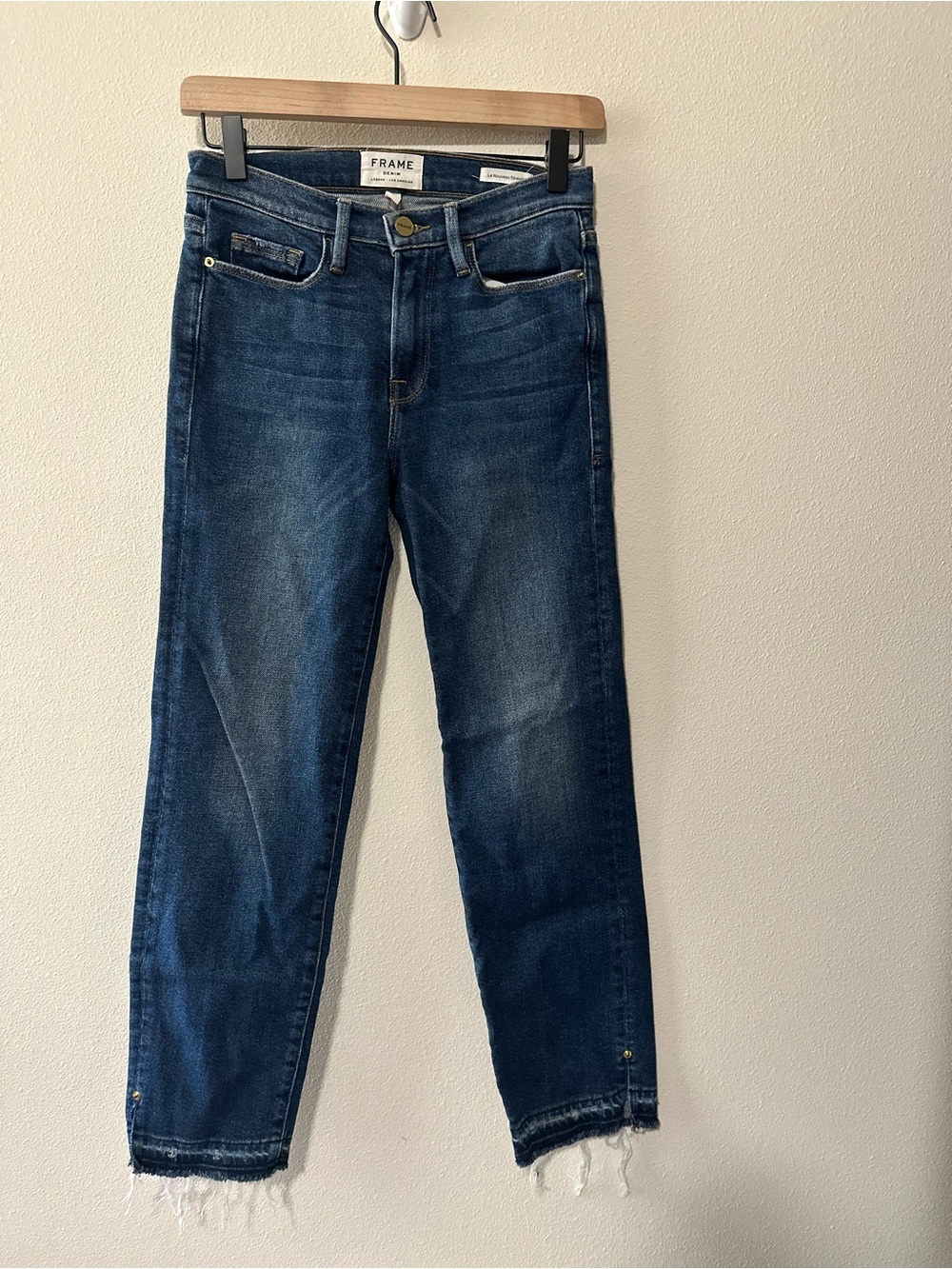 Frame Denim Le Nouveau Straight-Leg Jeans Granby wash size 24 - Picture 2 of 9